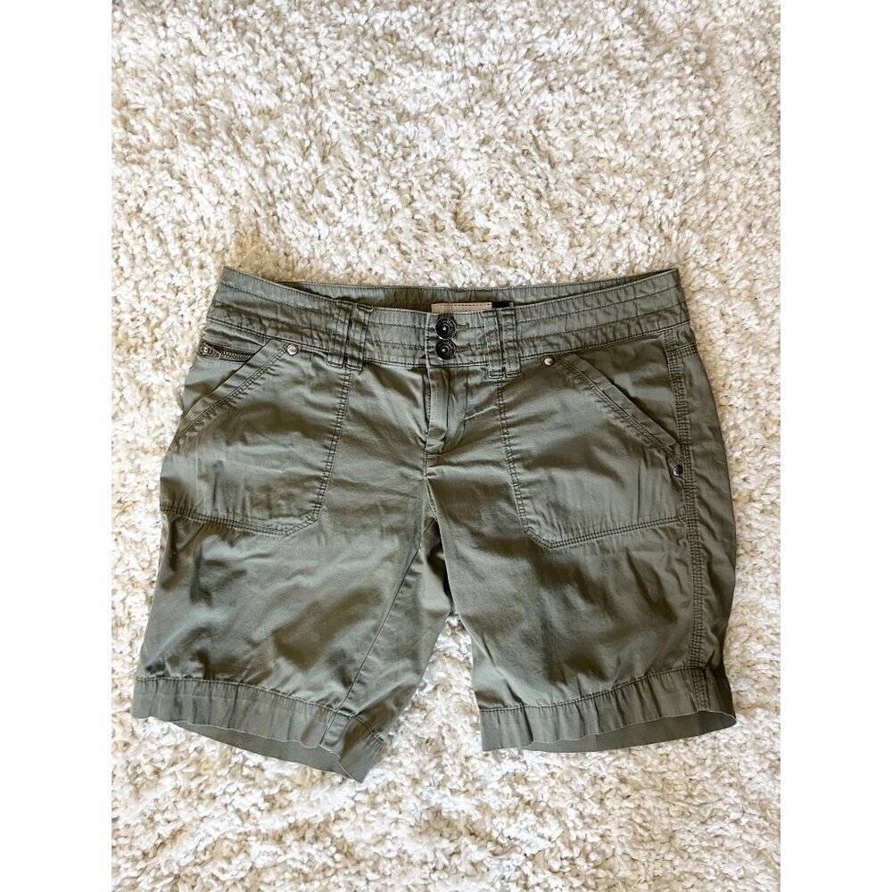Anchor Blue Womens Olive Utility Shorts Size 5 With Pockets